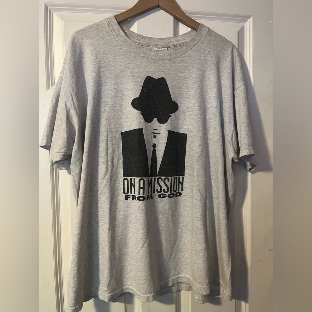 Vintage Rap Band Tee T Shirt Blue Brothers A Mission From God - XL